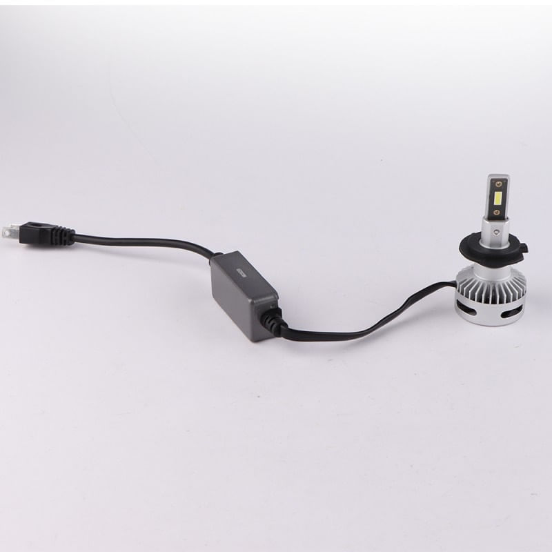 Set 2 LED-uri Auto Techstar® X7, H7, 60w, 6000 Lumeni, 6500K, AUTO, 12-24 Volti, CSP, Canbus, Miez Cupru, Radiator