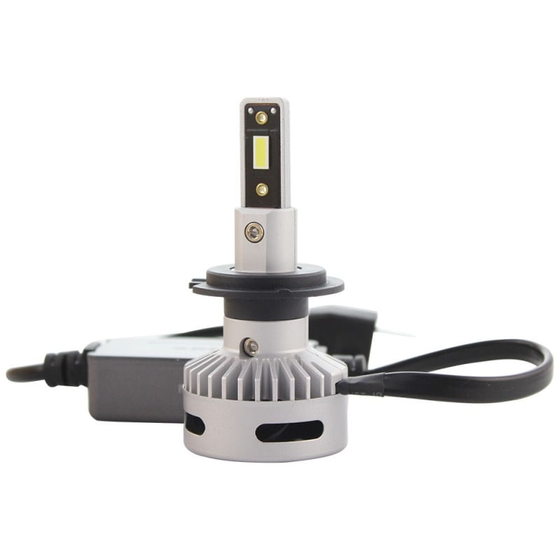 Set 2 LED-uri Auto Techstar® X7, H7, 60w, 6000 Lumeni, 6500K, AUTO, 12-24 Volti, CSP, Canbus, Miez Cupru, Radiator - 3 | YEO