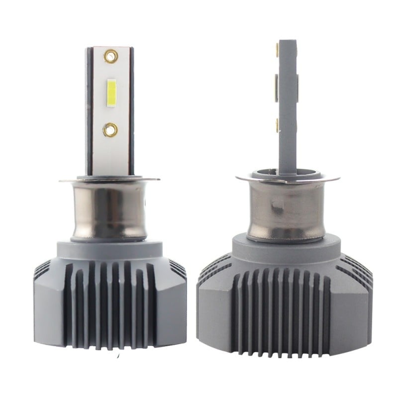 Set 2 LED-uri Auto Techstar® S1, H3, 40w, 4000 Lumeni, 6500K, AUTO, 12-24 Volti, CSP, Canbus, Radiator Aluminiu - 4 | YEO