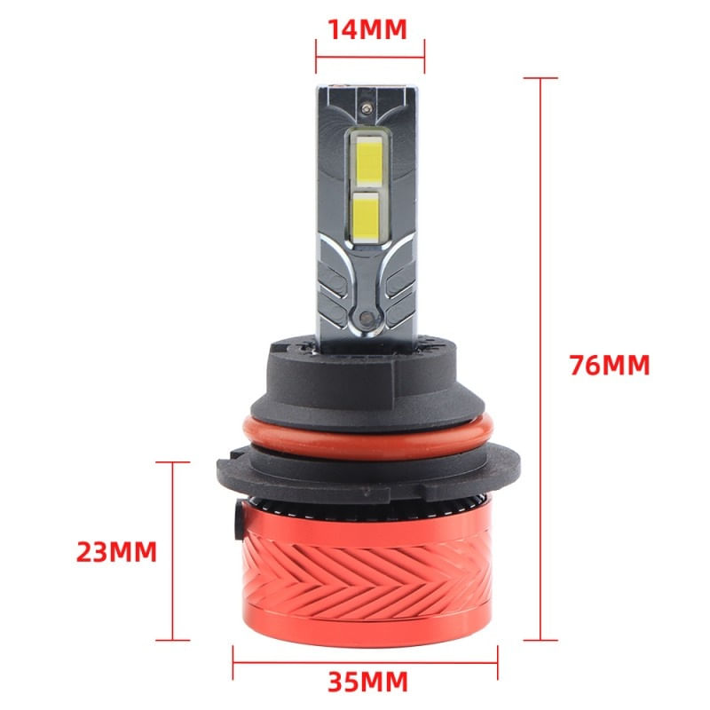 Set 2 LED-Uri Auto Techstar® P14, 9007, 120W, 18000 Lumeni, 6000K, 12-24V, Unghi Fascicul 360°, CSP 3570, Canbus - 3 | YEO