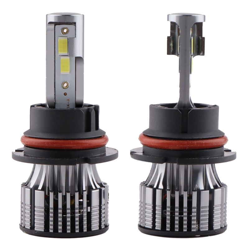 Set 2 LED-Uri Auto Techstar® V8, 9007, 120W, 12-24V, 15000 Lumeni, 6000K, Unghi Fascicul 360°, CSP 3570, Canbus - 2 | YEO