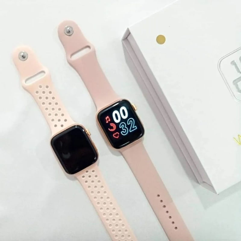 Ceas Smartwatch Techstar® T55, 1.3 Inch IPS, Monitorizare Cardiaca, Tensiune, Sedentarism, Bluetooth 5.0, 2 Curele, Roz - imagine 7