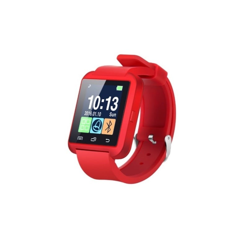 Smartwatch Techstar® U8+, Bluetooth, Ecran LCD 1.44inch, Conectare Telefon, Pedometru, Rosu - 4 | YEO