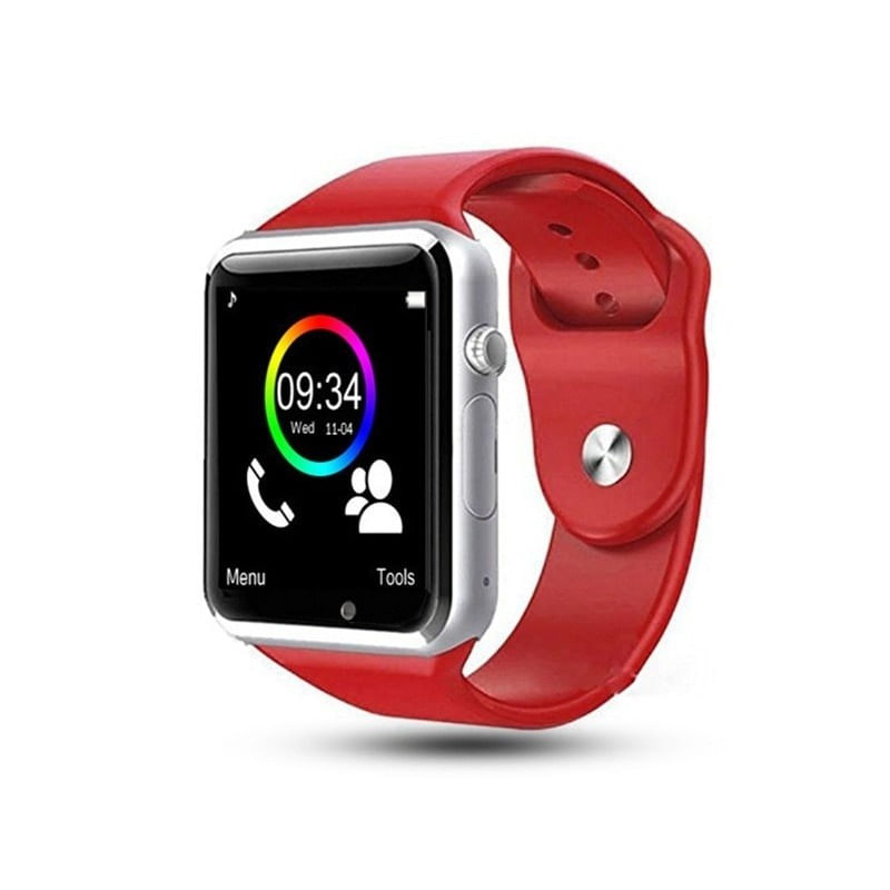 Ceas Smartwatch Techstar® A1, Camera Foto, Ecran 1.54inch, Bluetooth, Compatibil SIM si MicroSD, Apelare, Rosu - 3 | YEO