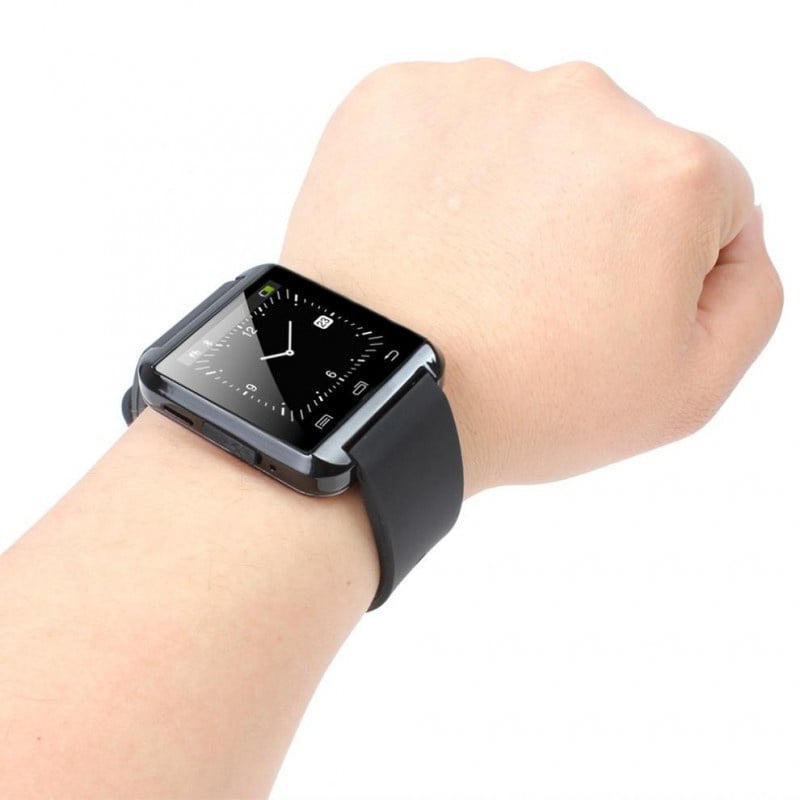 Smartwatch Techstar® U8+, Bluetooth, Ecran LCD 1.44inch, Conectare Telefon, Pedometru, Negru - 1 | YEO