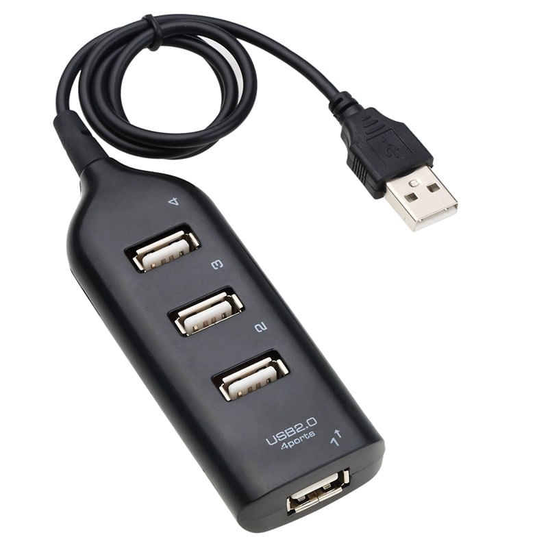 USB Hub Techstar® HB2, USB 2.0 High Speed, 4 Port USB2.0, Negru - 1 | YEO