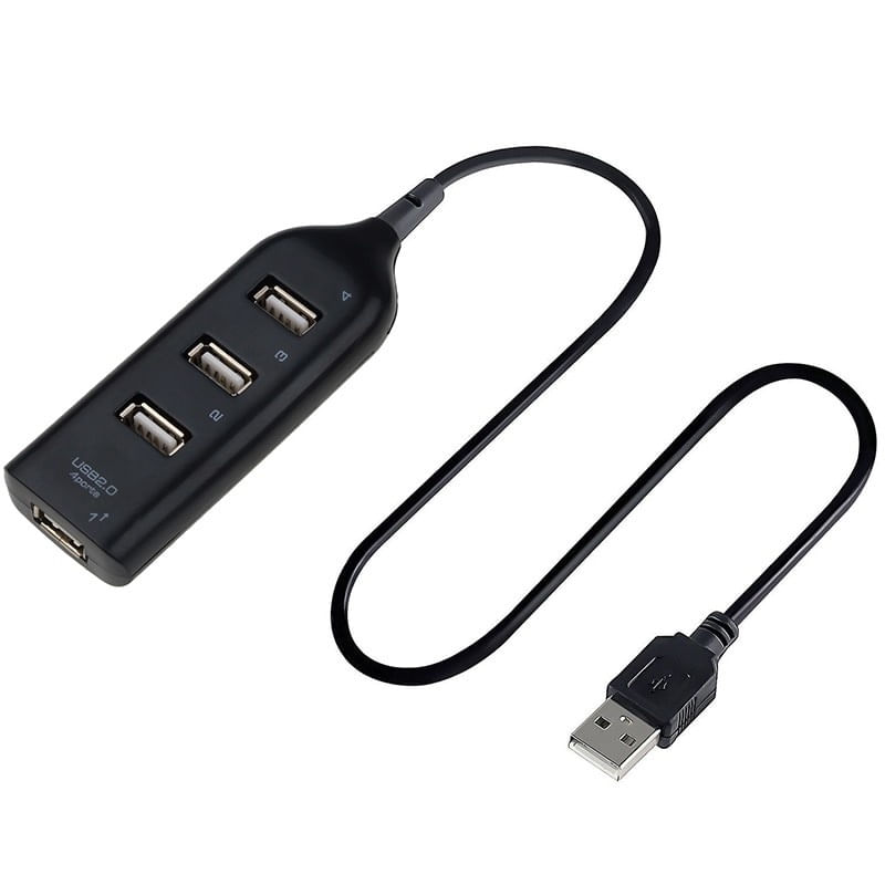 USB Hub Techstar® HB2, USB 2.0 High Speed, 4 Port USB2.0, Negru - 3 | YEO