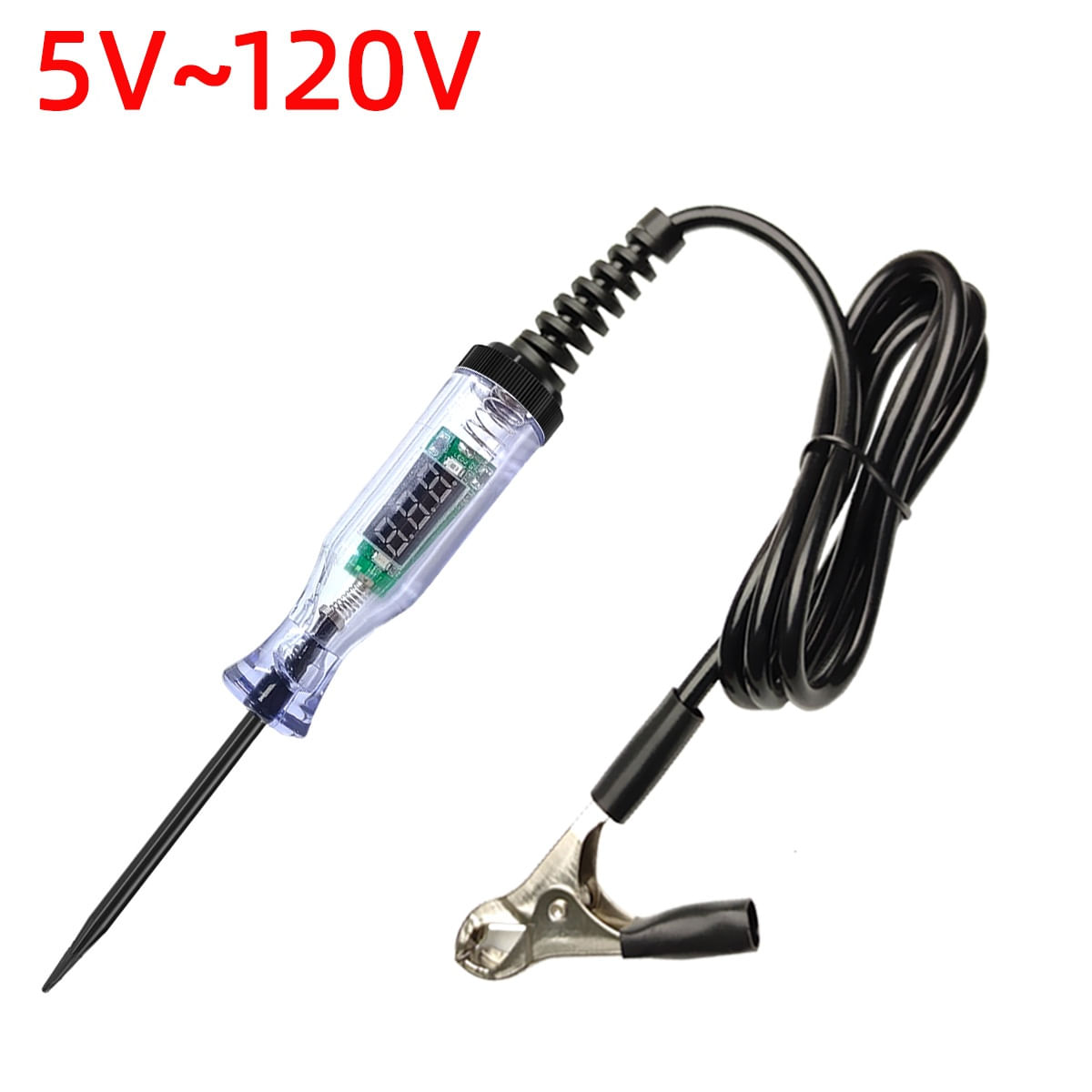 Tester Circuit Electric Auto 6-24V cu Sonda si Cleme Techstar® - Ideal pentru Diagnosticare Baterii si Sisteme Auto - 4 | YEO