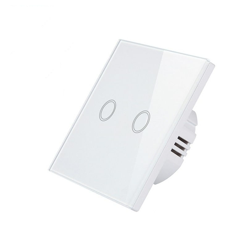 Intrerupator Smart Touch Techstar®, Wireless 2.4GHz, Sticla Securizata, Design Modern, Iluminare LED, 2 Faze - 3 | YEO