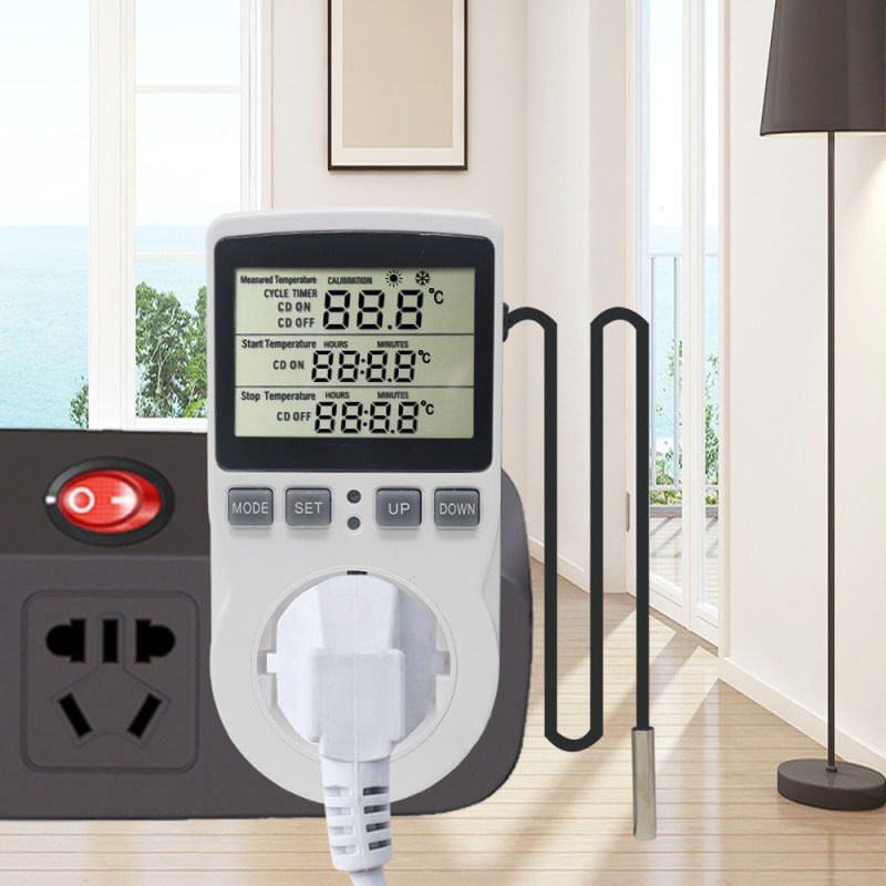 Priza Programabila Techstar® KT3100, Digital Timer, Priza Intrerupator, 230V, 16A, Programabila Timp/Temperatura - 4 | YEO