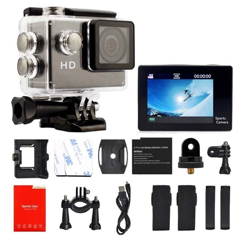 Camera Video Sport Techstar® A9 Sport DV, Rezolutie HD, 720P, Carcasa Waterproof, WideAngle, Panoramic