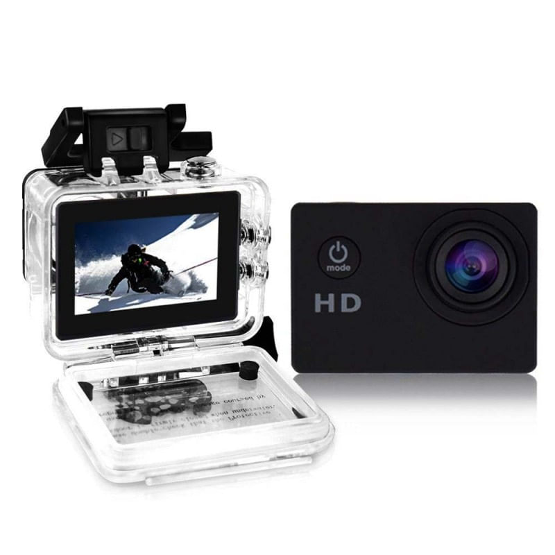 Camera Video Sport Techstar® A9 Sport DV, Rezolutie HD, 720P, Carcasa Waterproof, WideAngle, Panoramic
