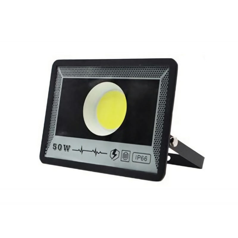 Proiector de Exterior Techstar® 50W, LED COB, IP66, Lumina Rece, Culoare 6500K, Corp Aluminiu, Suport Reglabil - 1 | YEO