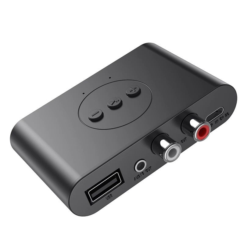 Receptor Transmitator Techstar® MM-2, Bluetooth 5.0, Interfata USB, Iesire RCA, Iesire AUX, Conexiune Multipoint, Negru - 4 | YEO