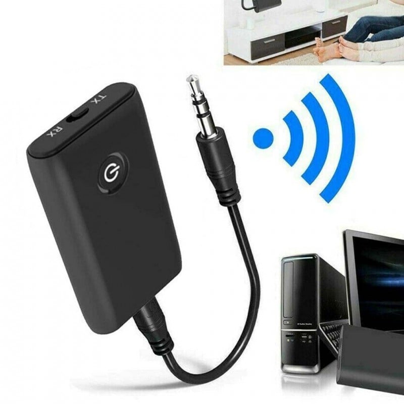 Receptor Transmitator Bluetooth Techstar® J40, Bluetooth 5.0, Microfon Incorporat, CVC, AUX, Acumulator Incorporat - 2 | YEO