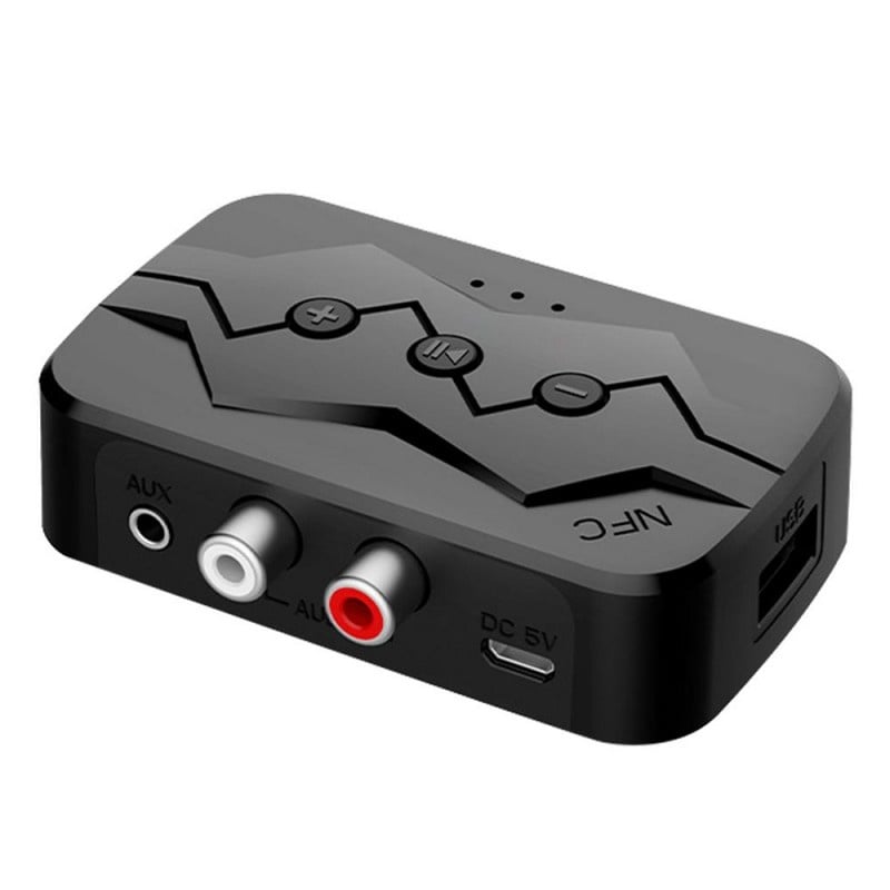 Adaptor Bluetooth Techstar® M23, transmitator si receptor pentru TV/PC/Sistem de sunet pentru casa, Jack 3.5mm, Micro - 4 | YEO