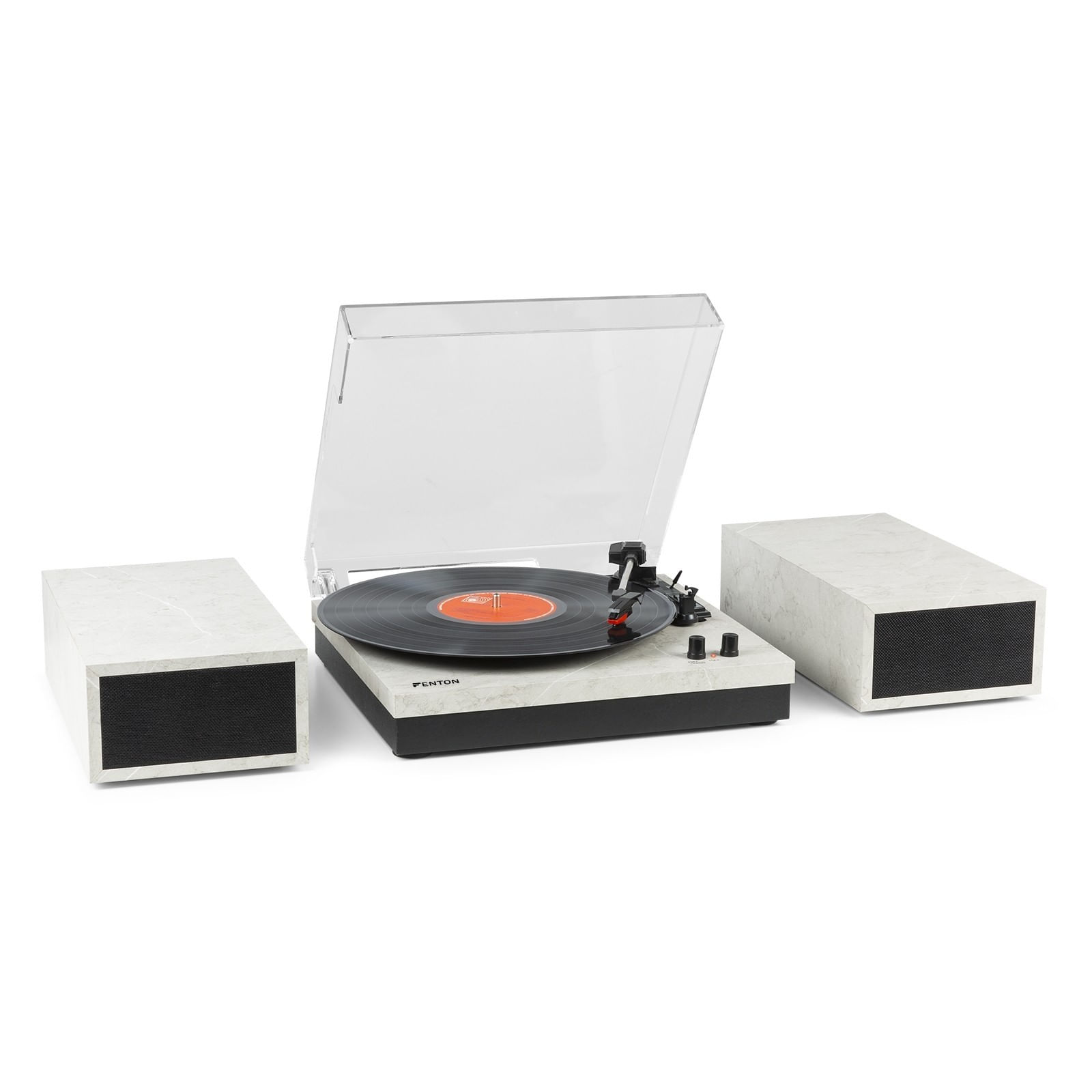 Pick-up cu boxe Fenton RP165M, 2x50W, Bluetooth, alb