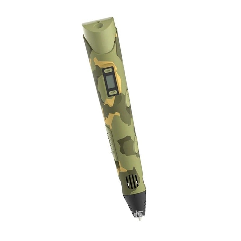 Creion desenat in spatiu 3D Techstar®, ideal pentru incepatori, cu afisaj si filamente multicolore