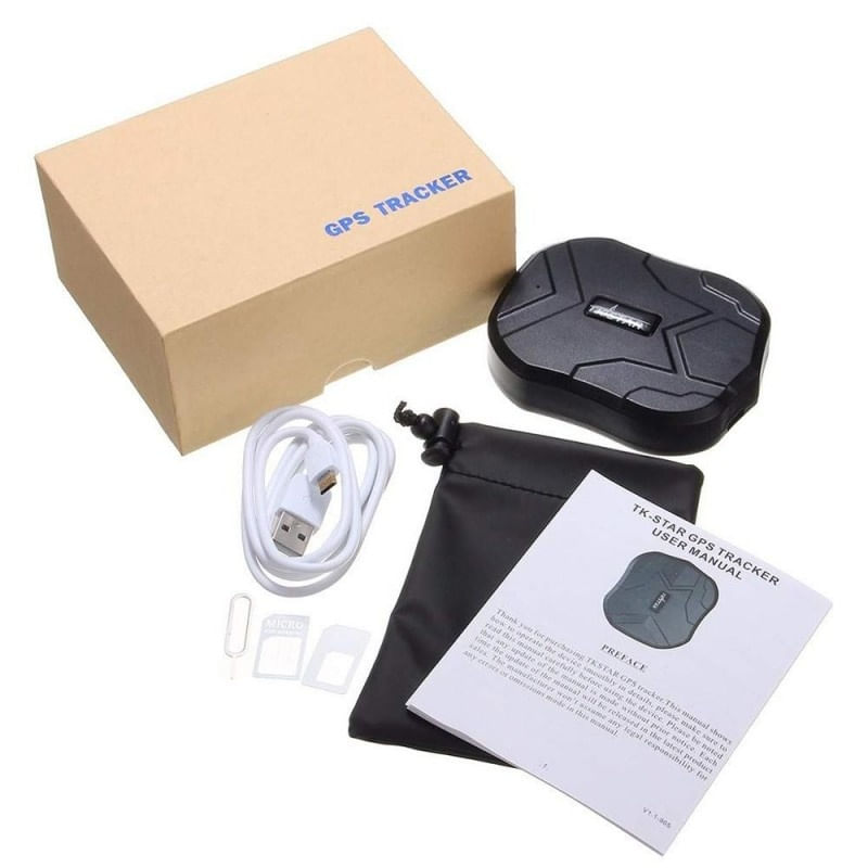 GPS Tracker Techstar® TK905, Localizare LBS+GPS, SIM, 6 Luni Istoric Date, Conexiune prin Date Mobile, 5000mAh