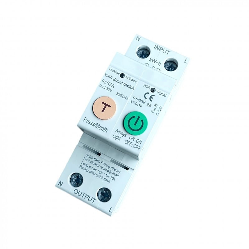 Siguranta Automata Inteligenta Techstar® WiFi, Monitorizare Consum, Tuya/Smartlife, 2P Pol, 1P+N, Monofazat, 63A - 3 | YEO