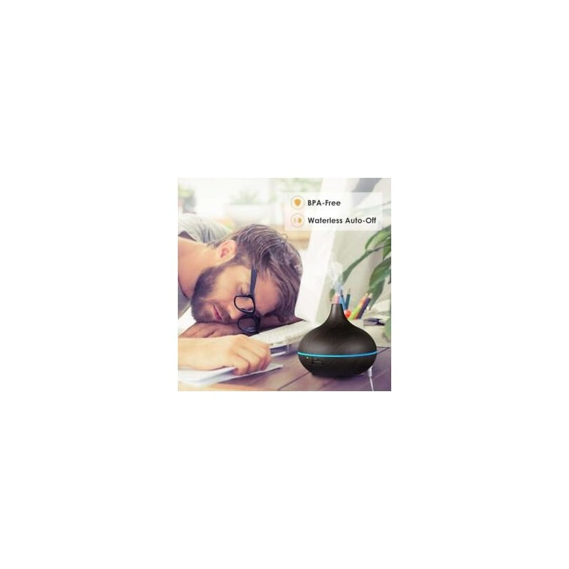 Umidificator si Purificator Aer cu Aromaterapie cu Ultrasunete, Uleiuri Esentiale, pentru Camera, Birou, de 400 ml - 1 | YEO