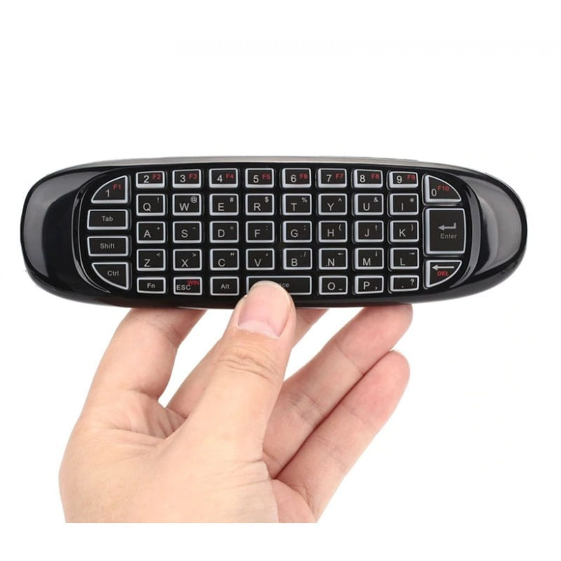Tastatura Wireless Techstar® R15, QWERTY, Air Mouse, Telecomanda Mini, Wireless 2.4G, Gyroscop, pentru IR PC, Smart TV - 4 | YEO