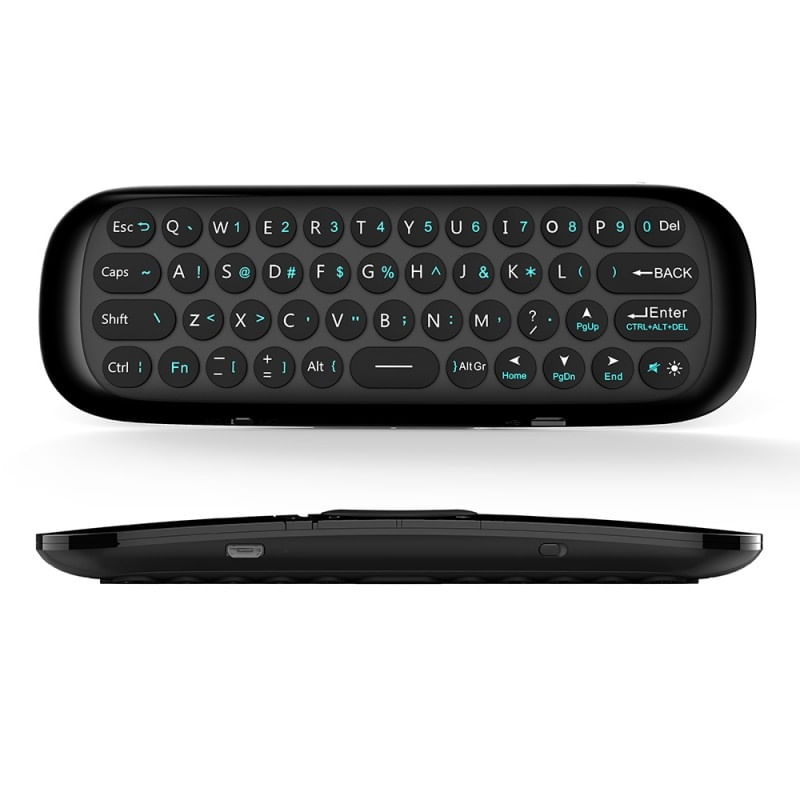 Telecomanda 4in1 Airmouse Techstar® W1, Wireless, Telecomanda, Tastatura, Controler, Mouse. Ideala pentru SmartTV, PC