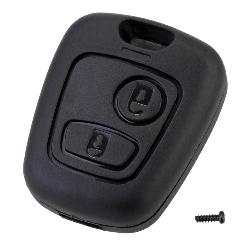 Carcasa Cheie Auto Techstar® Citroen C3, C2, C1, 206, 307, 407, 2 Butoane, Fara Lama - 1 | YEO