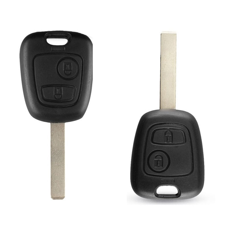 Carcasa Cheie Auto Techstar® Citroen C3, C2, C1, 206, 307, 407, 2 Butoane, VA2 - 4 | YEO