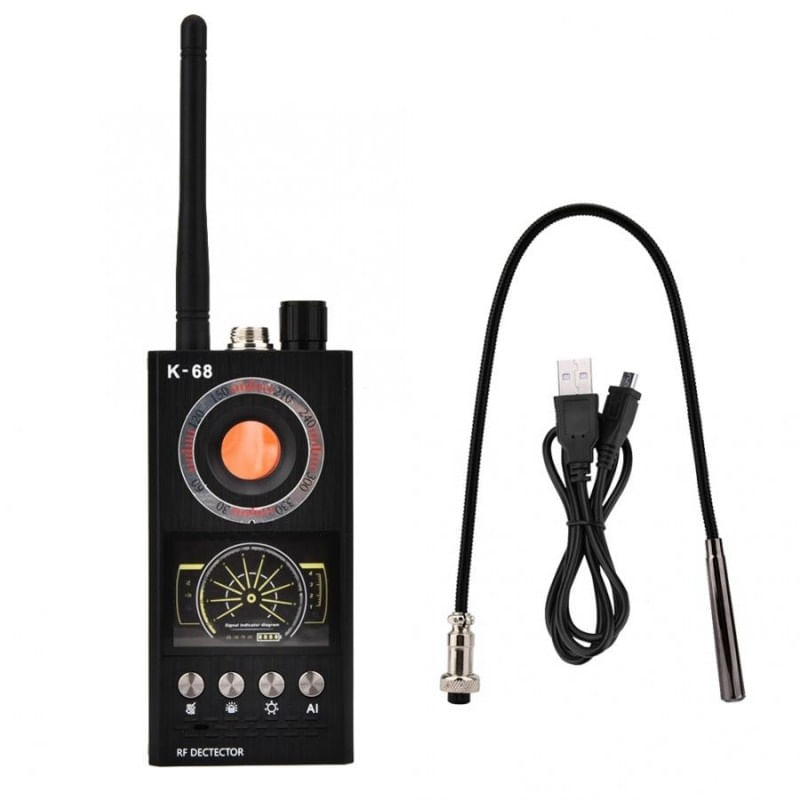 Detector Aparate Spionaj Techstar® K68, Profesional, Detecteaza Camere, Dispozitive GSM, Microfoane, Localizatoare GPS - 1 | YEO