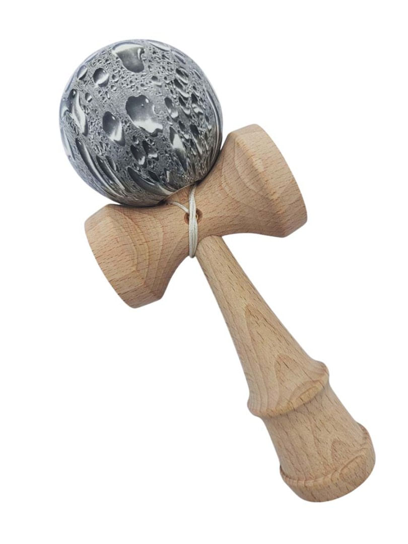 Kendama profesionala, Bila din lemn, Gri lucios, 43KD - 1 | YEO