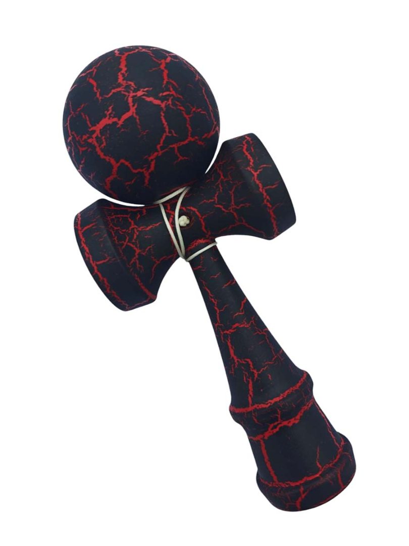 Kendama profesionala, Bila din lemn, Negru, Rosu, 50KD - 1 | YEO