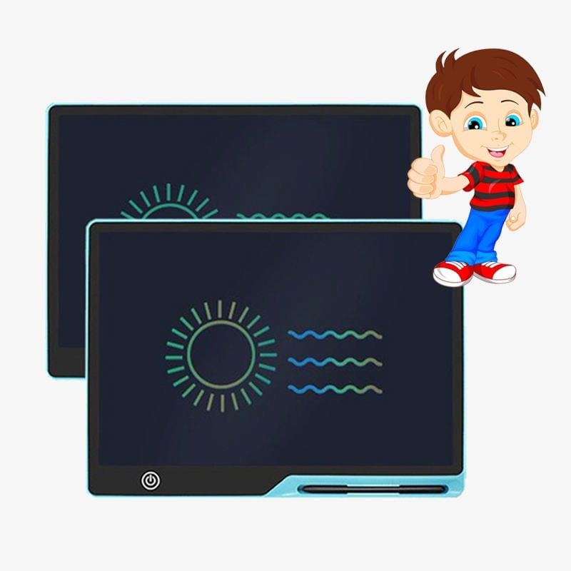 Tableta grafica pentru copii,Scris si desenat,Dimensiune 16 inch,Albastru, Albastru - 3 | YEO
