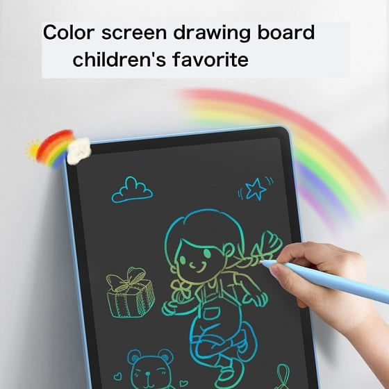 Tableta grafica pentru copii,Scris si desenat,Dimensiune 16 inch,Albastru, Albastru - 4 | YEO