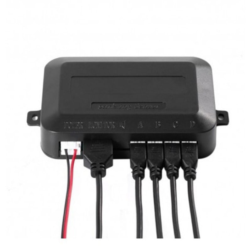Set Senzori Parcare Auto Detector Parktronic Display Radar Monitor 4 Senzori, Negru/Verde - 1 | YEO