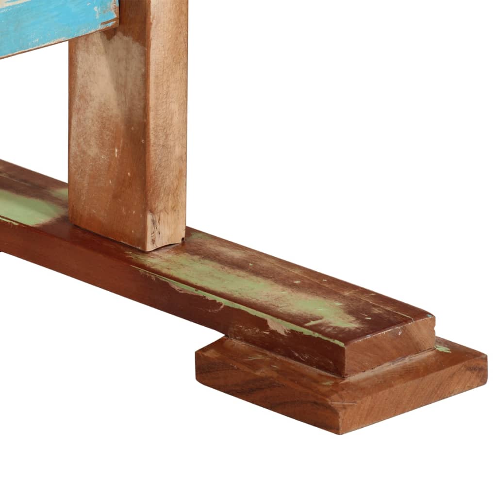 Masa de bucatarie, 110x55x78 cm, lemn masiv reciclat — imaginea 5