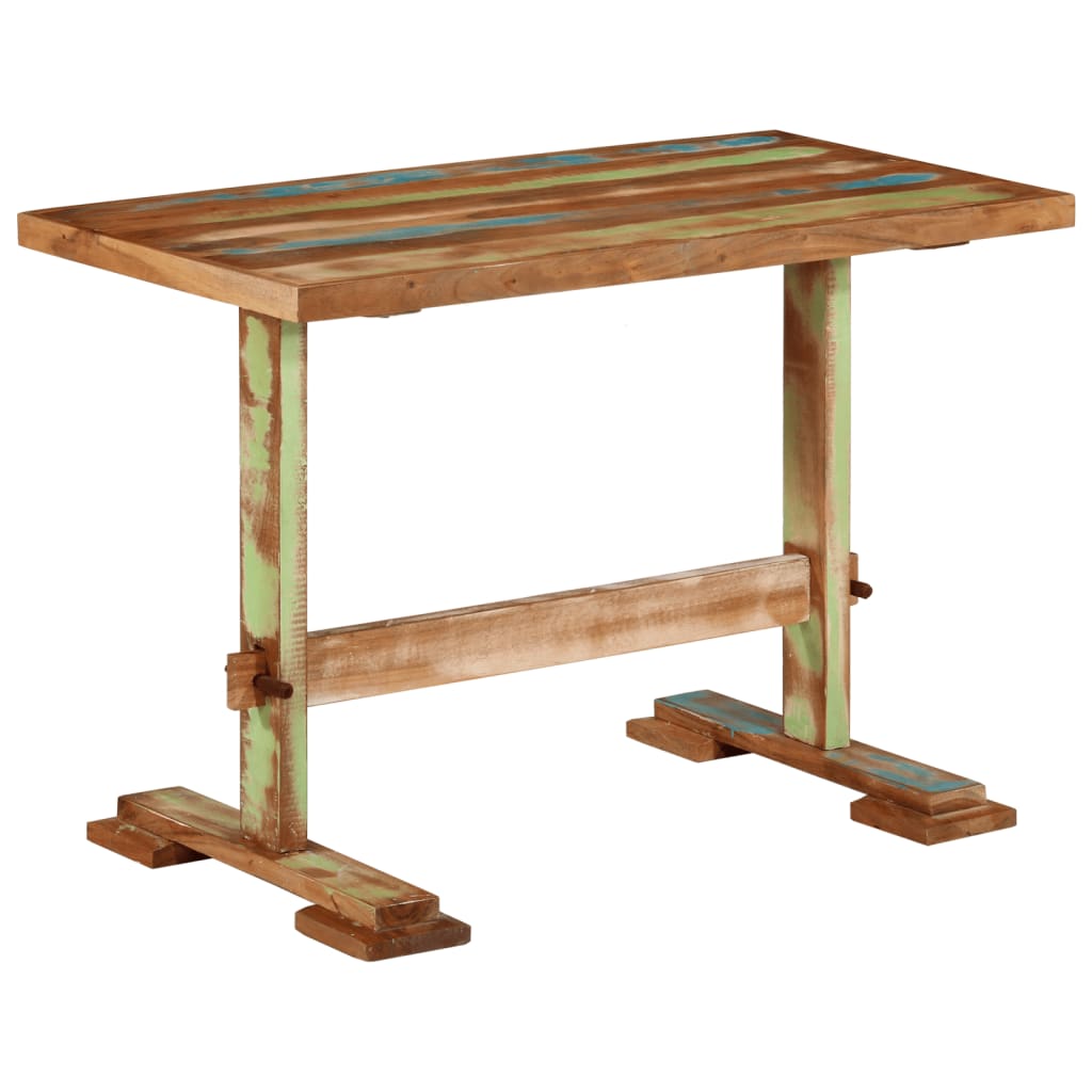 Masa de bucatarie, 110x55x78 cm, lemn masiv reciclat — imaginea 9