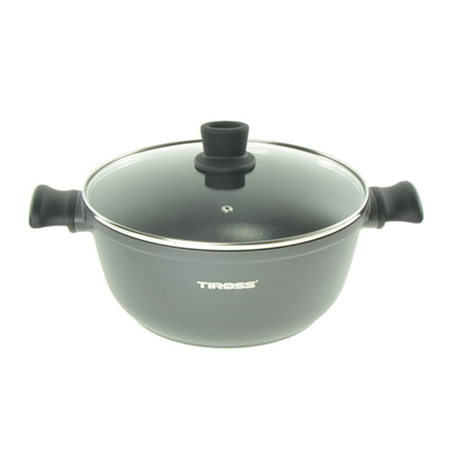 Oala invelis de marmura cu capac TS-1292, 28 cm, 5,9 L — imaginea 3