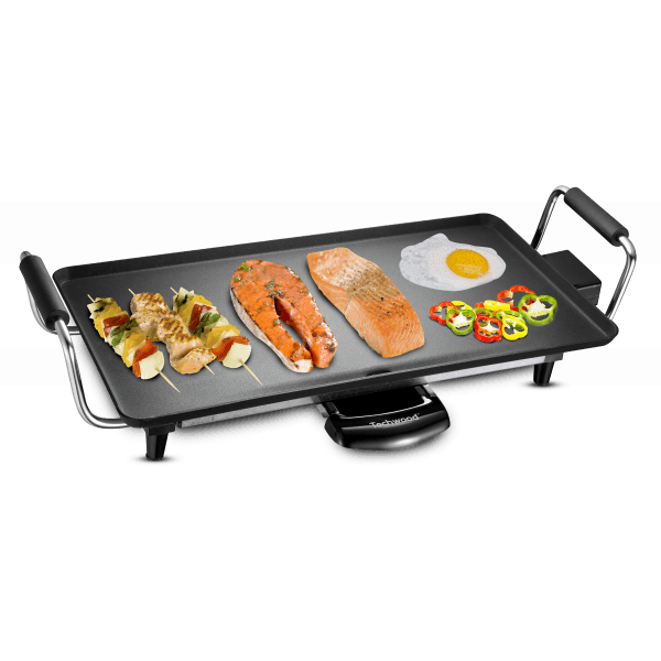 Gratar electric Teppan Yaki Techwood TTP-2343, 2000W, 43x23cm, termostat - imagine 3