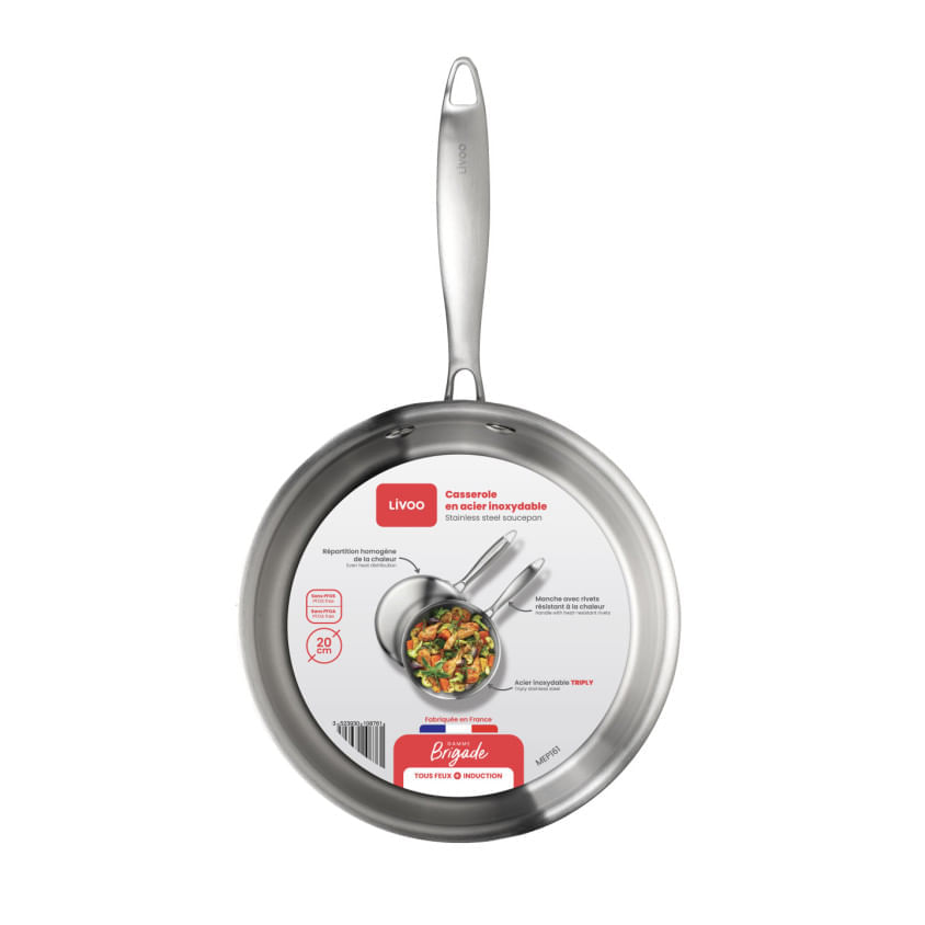 Cratita din Inox Livoo MEP161, Ø20, made in France — imaginea 2