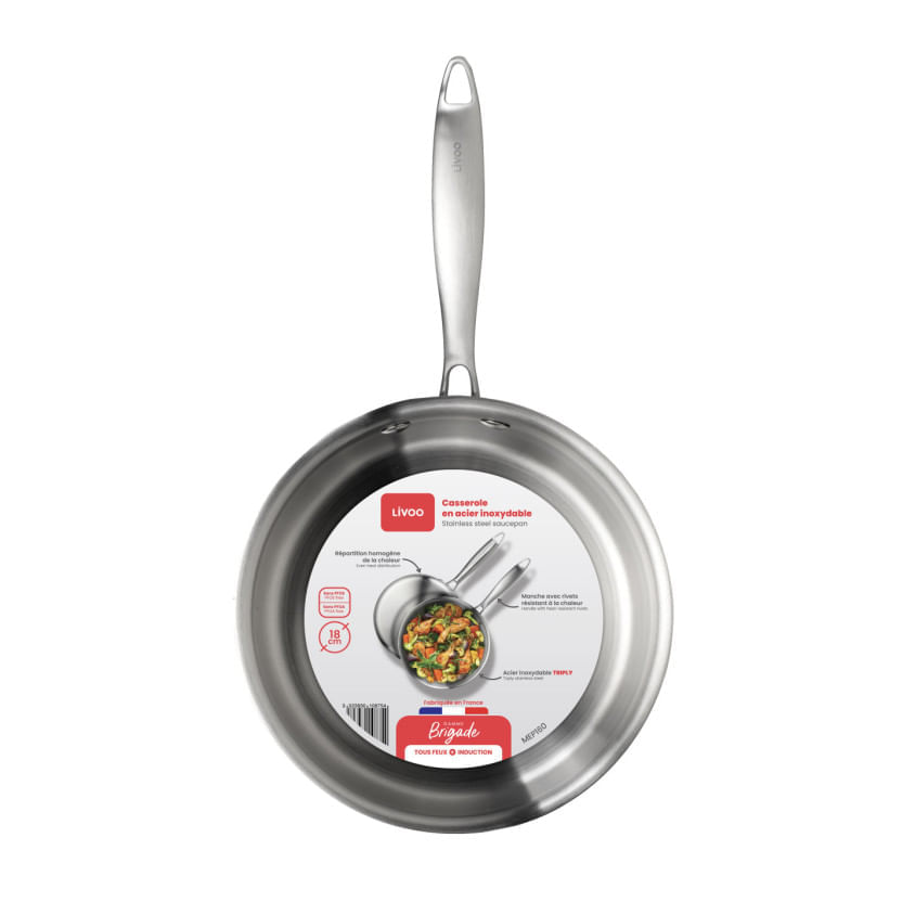 Cratita din Inox Livoo MEP160, Ø18, made in France — imaginea 3