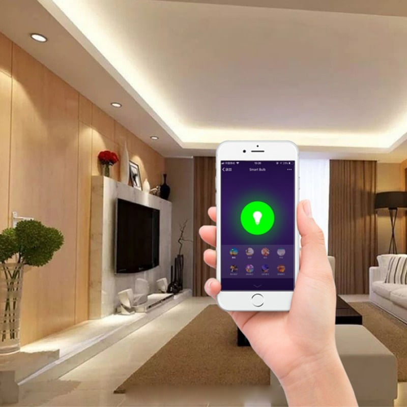 Spot Led RGB inteligent Techstar® ,9W, 2700-6500K, Control vocal, compatibil cu Amazon Alexa si Google Home, WiFi 2 - 4 | YEO