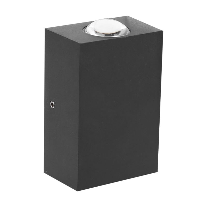 Aplica LED de perete Interior/Exterior Techstar®, Putere 2W, Culoare Lumina 4000K, 600 lm, 9x6 cm, IP 65, Negru - 1 | YEO