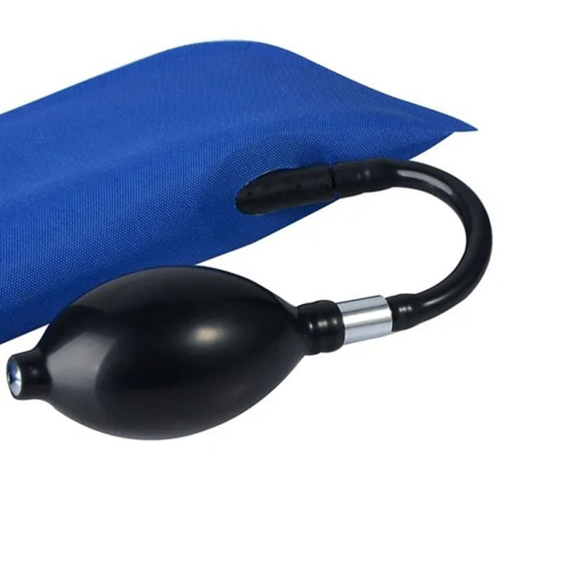 Perna pneumatica cu pompa manuala pentru deschiderea usii masinii Techstar® CDT-23, 28 x 12.5 cm, 100 kg/forta, Albastru