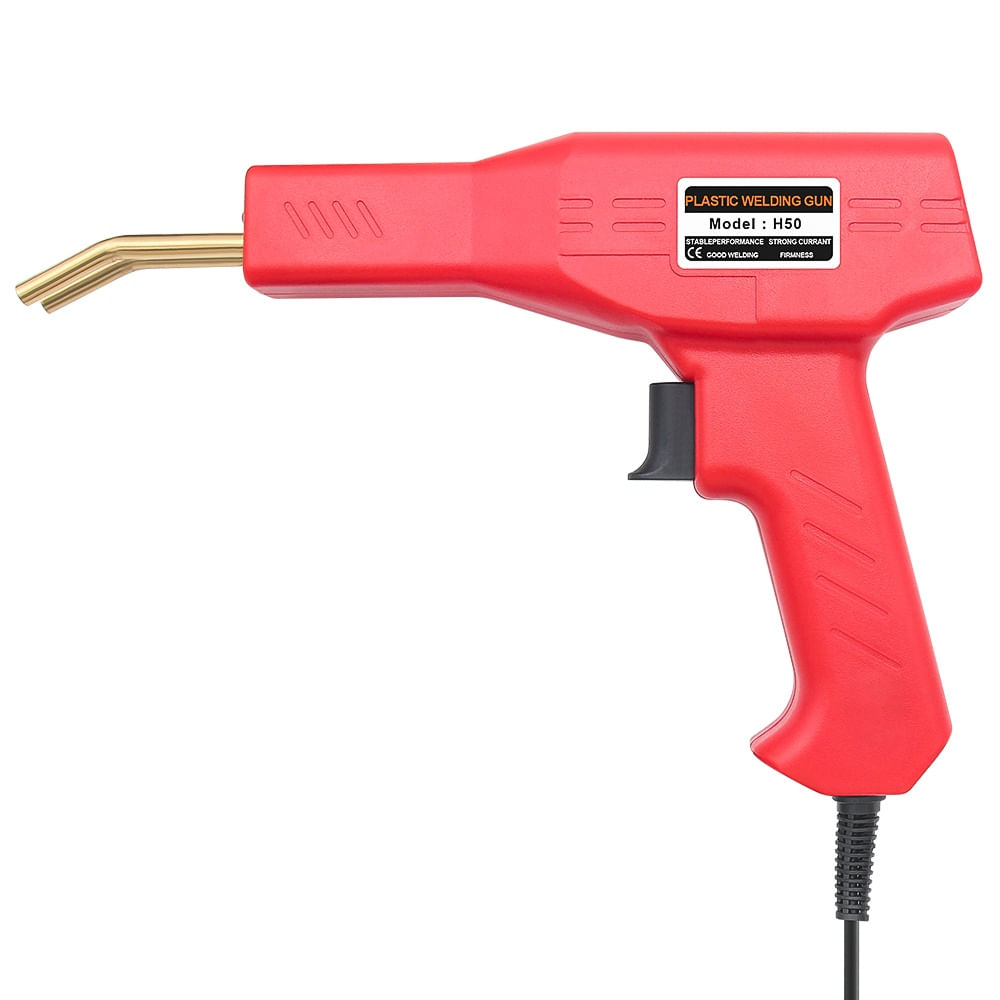 Trusa Profesionala de Sudat Plastic cu Pistol pentru Repararea Fisurilor, 50W, 200 Capse, Inclusiv Geanta de Transport