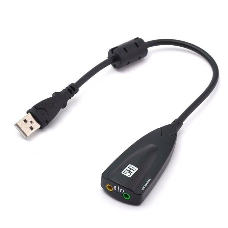 Adaptor Audio Techstar® 5HV2, USB 2.0, 2 x Jack Audio 3.5mm, Microfon, LineOut, Virtual Surround