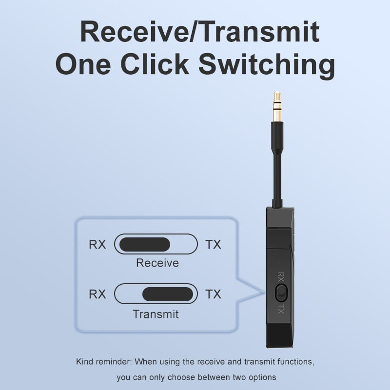 Transmitator si Receptor Audio Techstar M126 cu Bluetooth 5.4, Wireless, Portabil, Compatibil TV, PC, Boxe, Casti, Aux - 4 | YEO