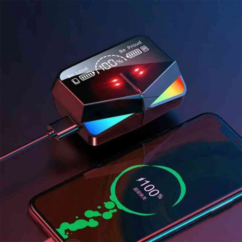 Casti Bluetooth Pentru Gaming Techstar® M28, Bluetooth 5.1, Microfon, Control Prin Atingere, Indicator LED, Rezistente - 1 | YEO