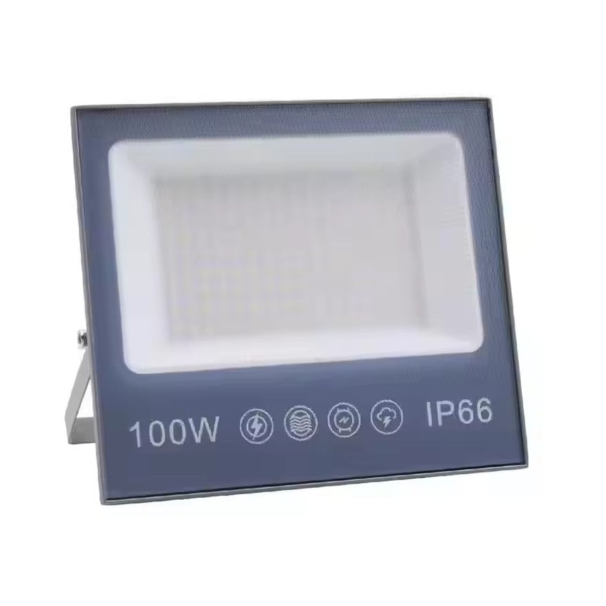 Proiector cu LED-uri de 100W, 10000LM, pentru exterior sau interior, IP66, din sticla mata anti-orbire - imagine 3