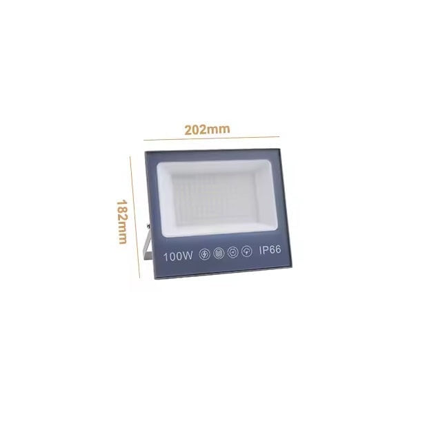 Proiector cu LED-uri de 100W, 10000LM, pentru exterior sau interior, IP66, din sticla mata anti-orbire - imagine 4